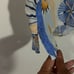 NWT Nicole Miller 100% Linen Washable Short Sleeves Print Top Size 3X