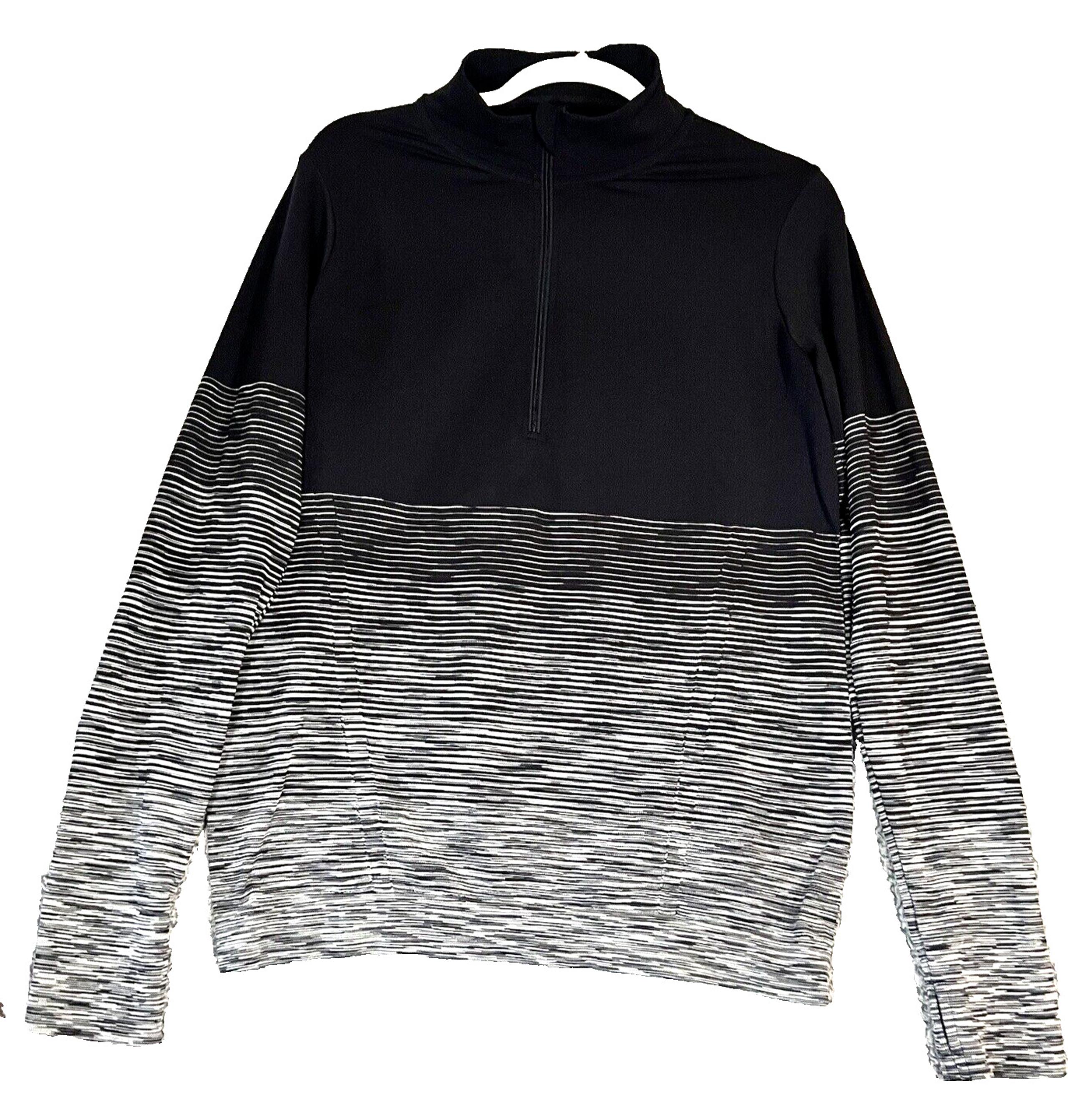 Xersion Women's Workout Large Long Sleeve 3/4 Zip Jacket Workout Exercise Gym