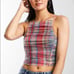 Free people halter top Small new plaid