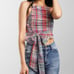 Free people halter top Small new plaid