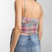 Free people halter top Small new plaid