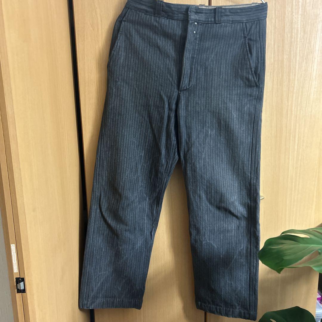 40s Euro vintage Farmers Stripe Pants - メルカリ
