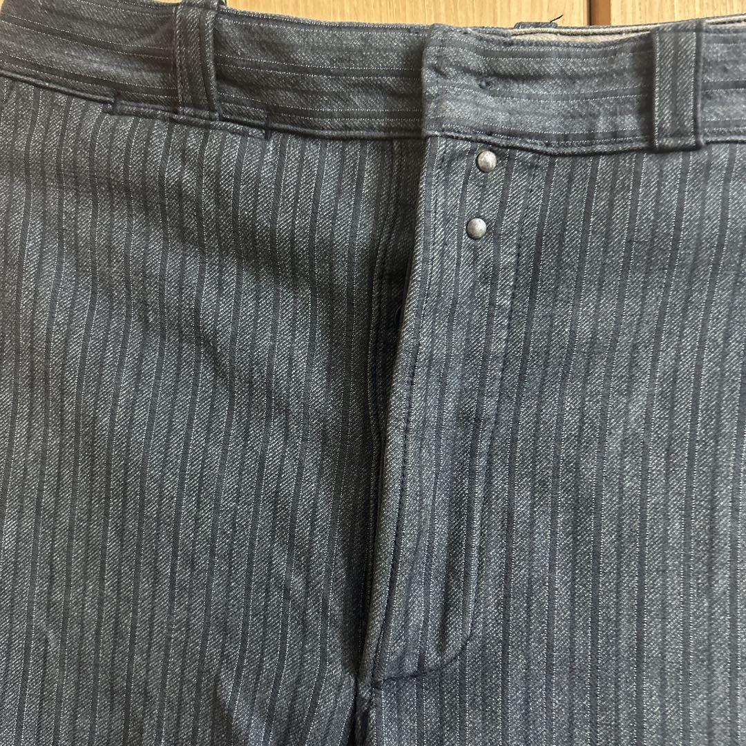 40s Euro vintage Farmers Stripe Pants - メルカリ