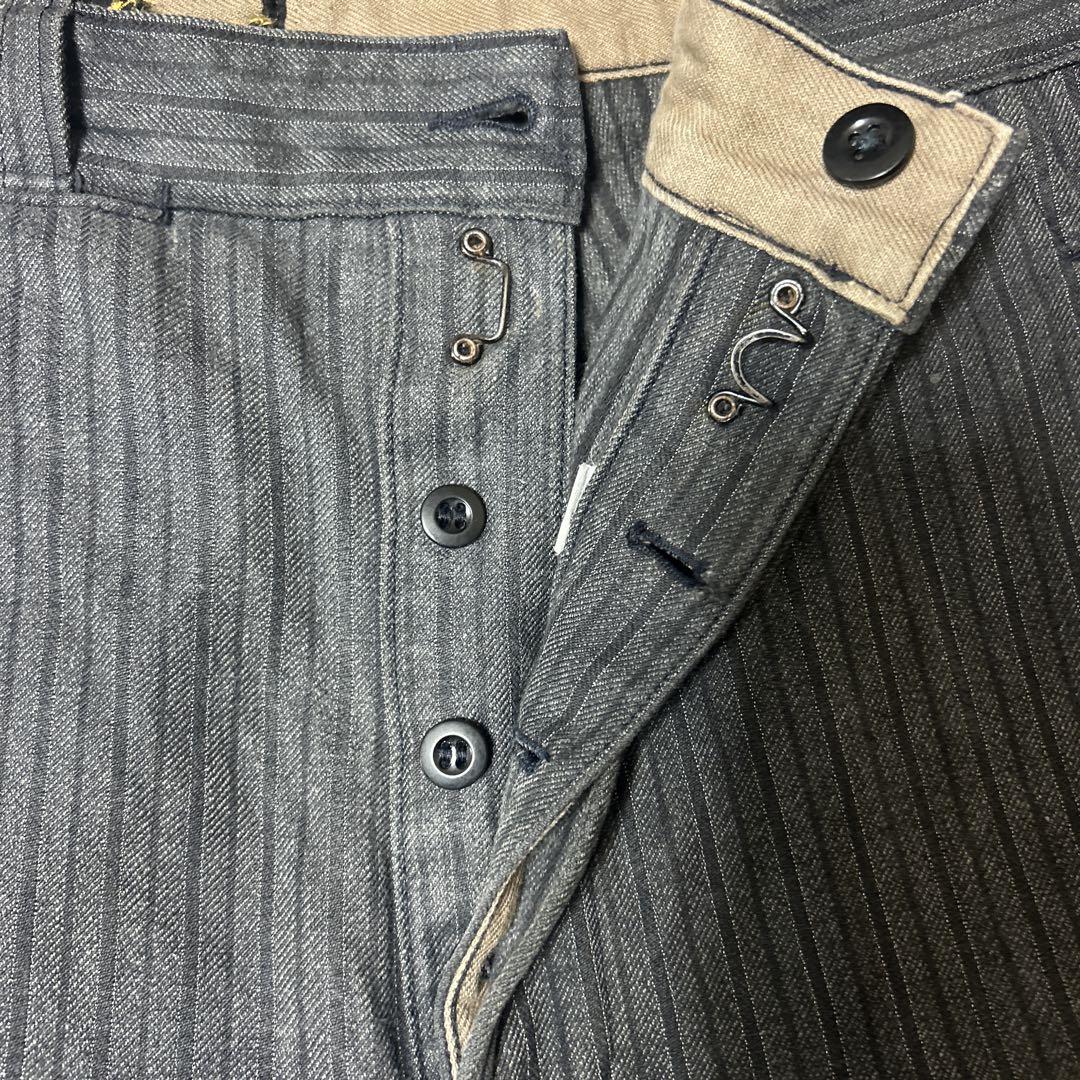 【送料0円】 40s Farmers Stripe Pants パンツ