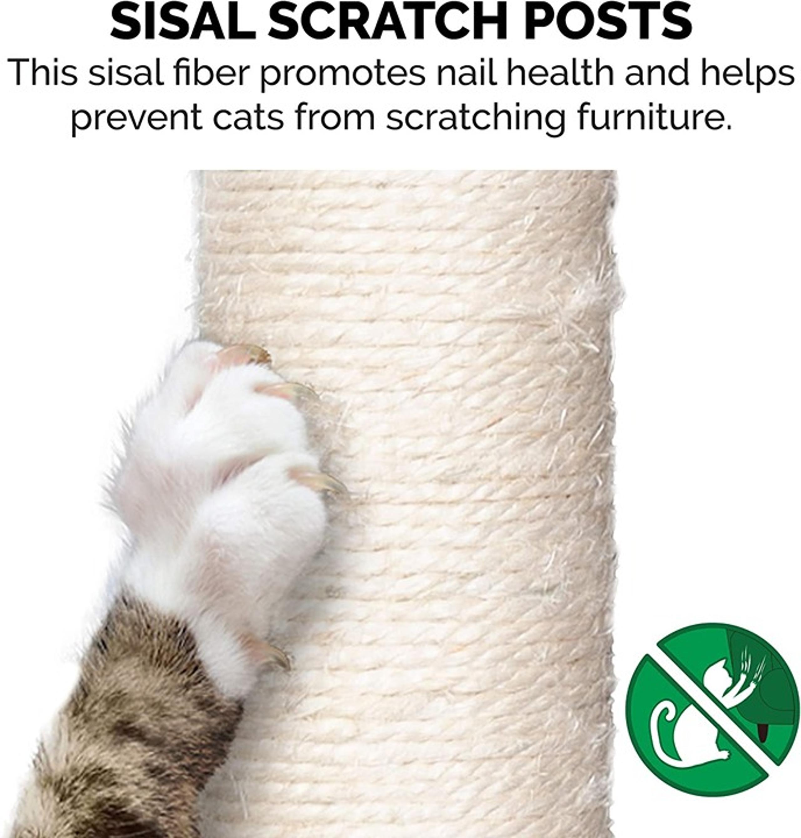 Tough Cat Tree Interactive Playground w/ Toys - Multiple Style & Color Varieties