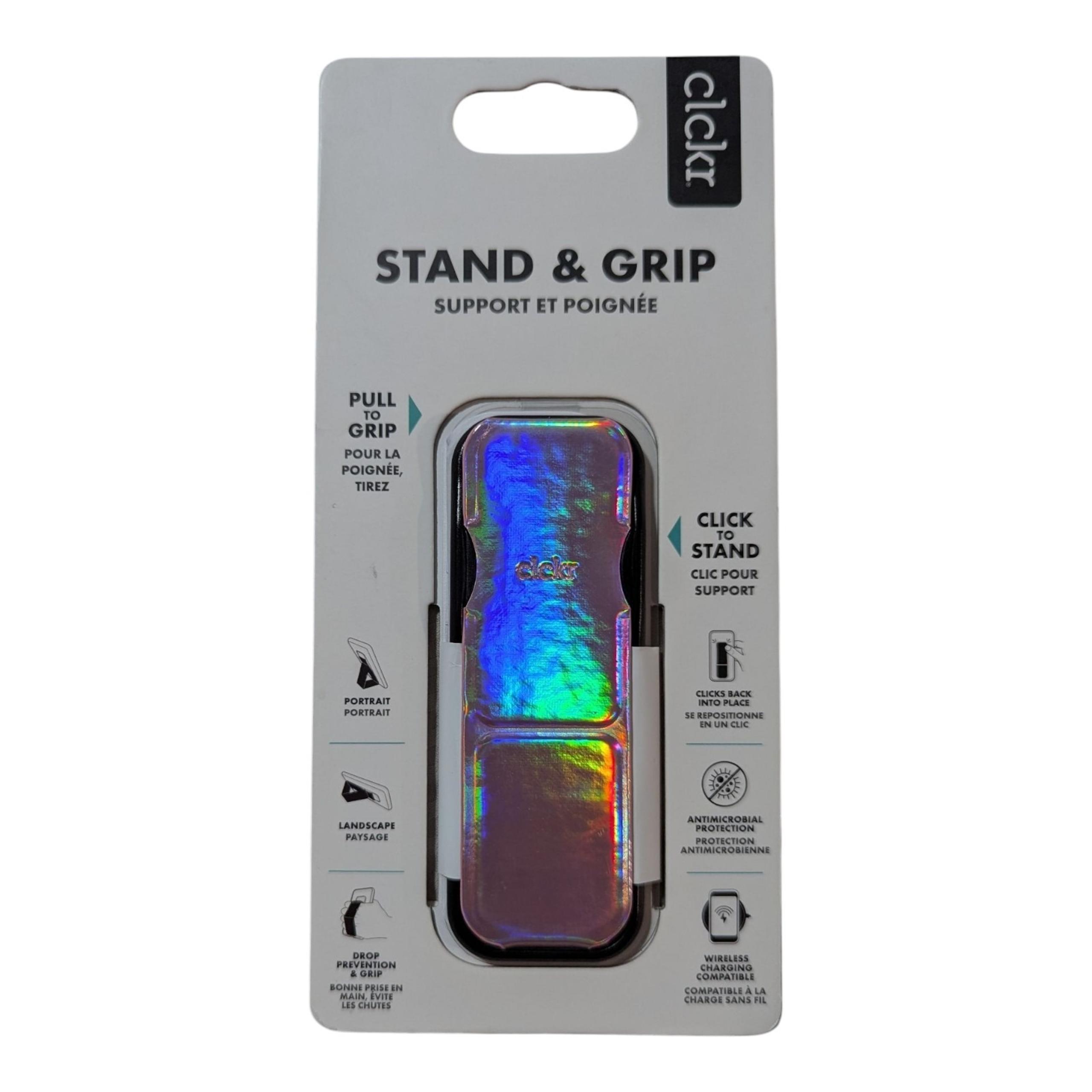 X7. Clckr Stand & Grip Universal Stand—Richmond & Finch - Iridescent Pink