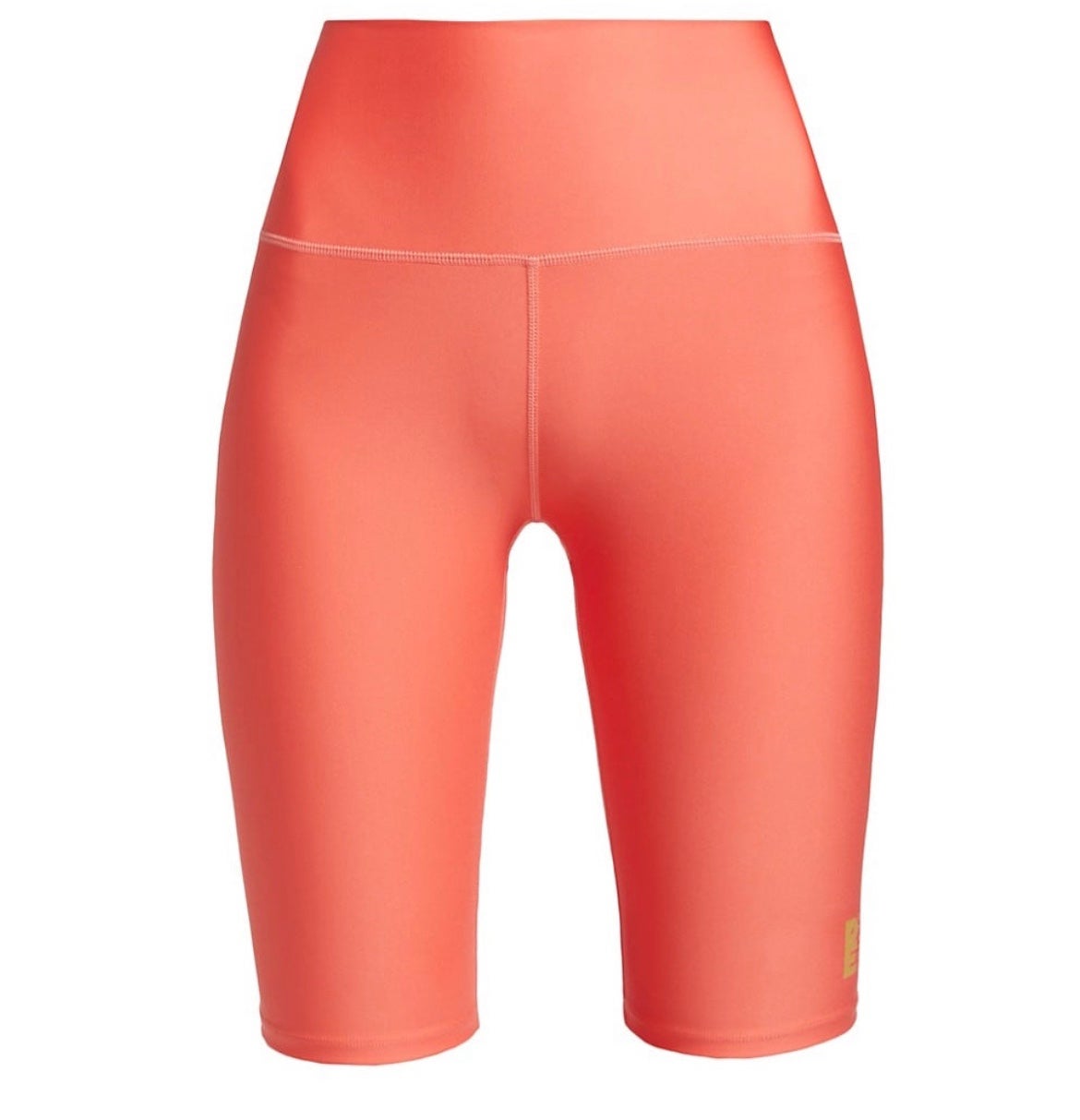 PE Nation High-Waist Bike Shorts in Persimmon