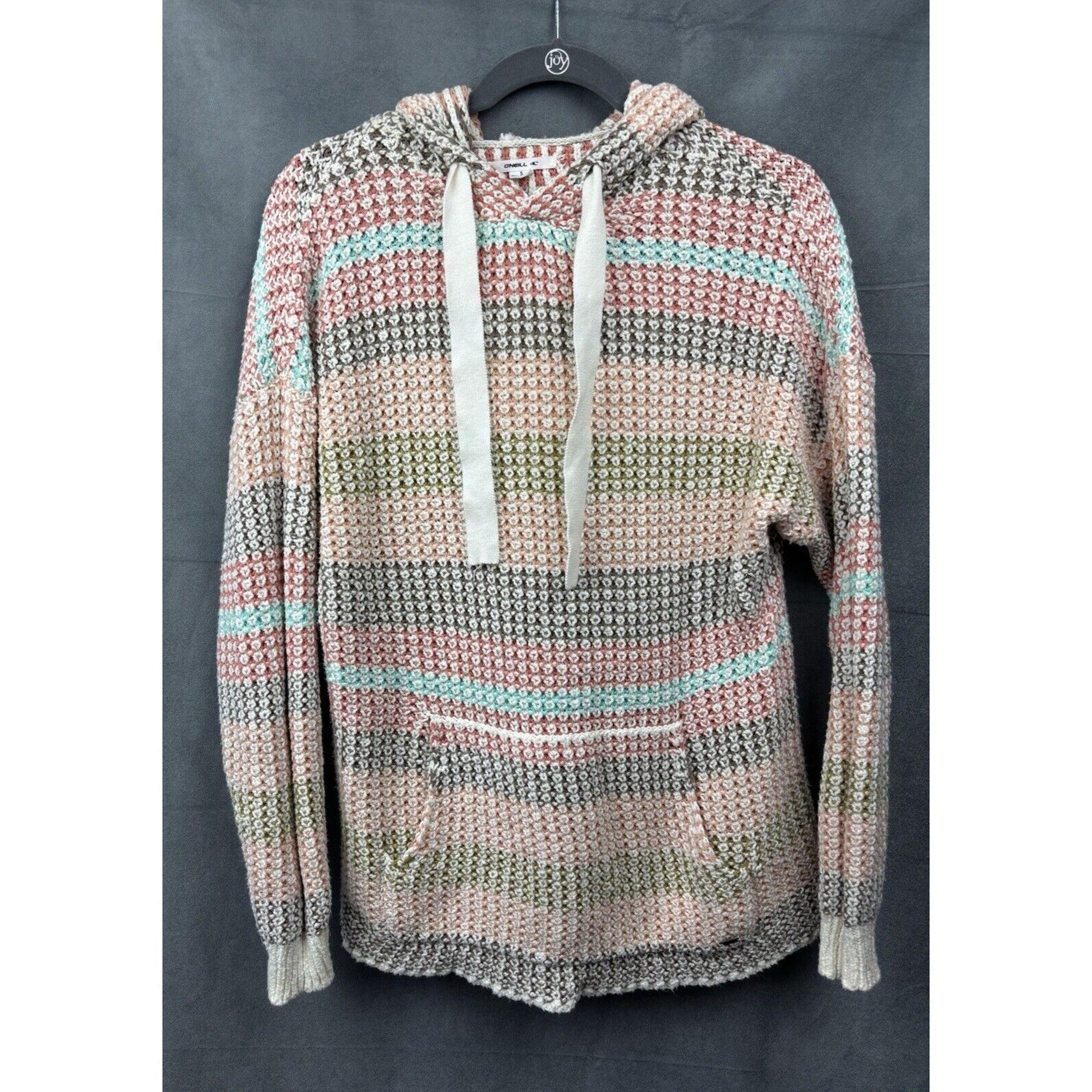 O’Neill Bailynn Hooded Sweater Women’s Size Small Multicolor Stripes