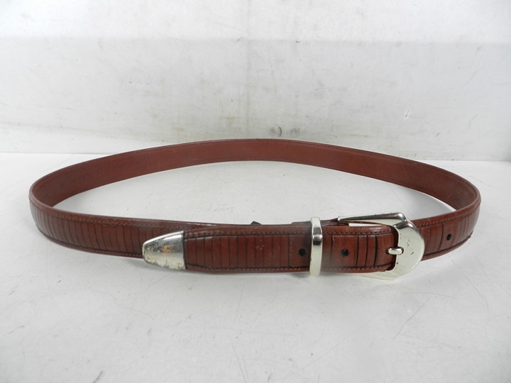 MEZLAN Men's Genuine Leather Brown Belt M 3109 Size 38 Made in Spain