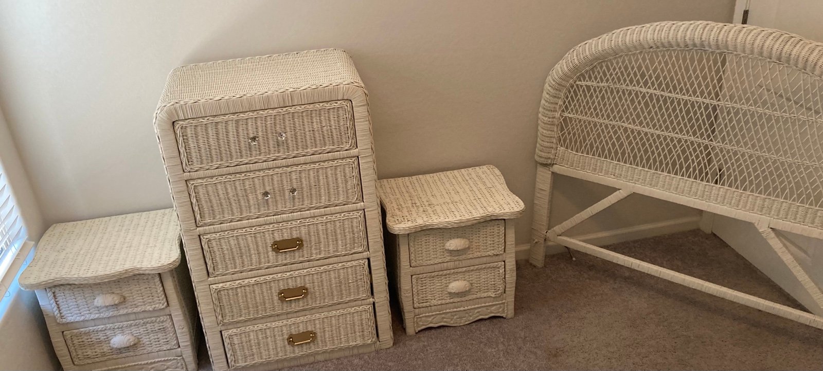 Eclectic boho chic 4 piece bedroom set