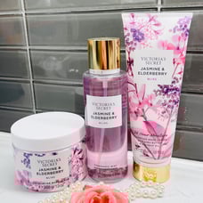 VICTORIA'S SECRET JASMINE & ELDERBERRY BLISS 3pcs set