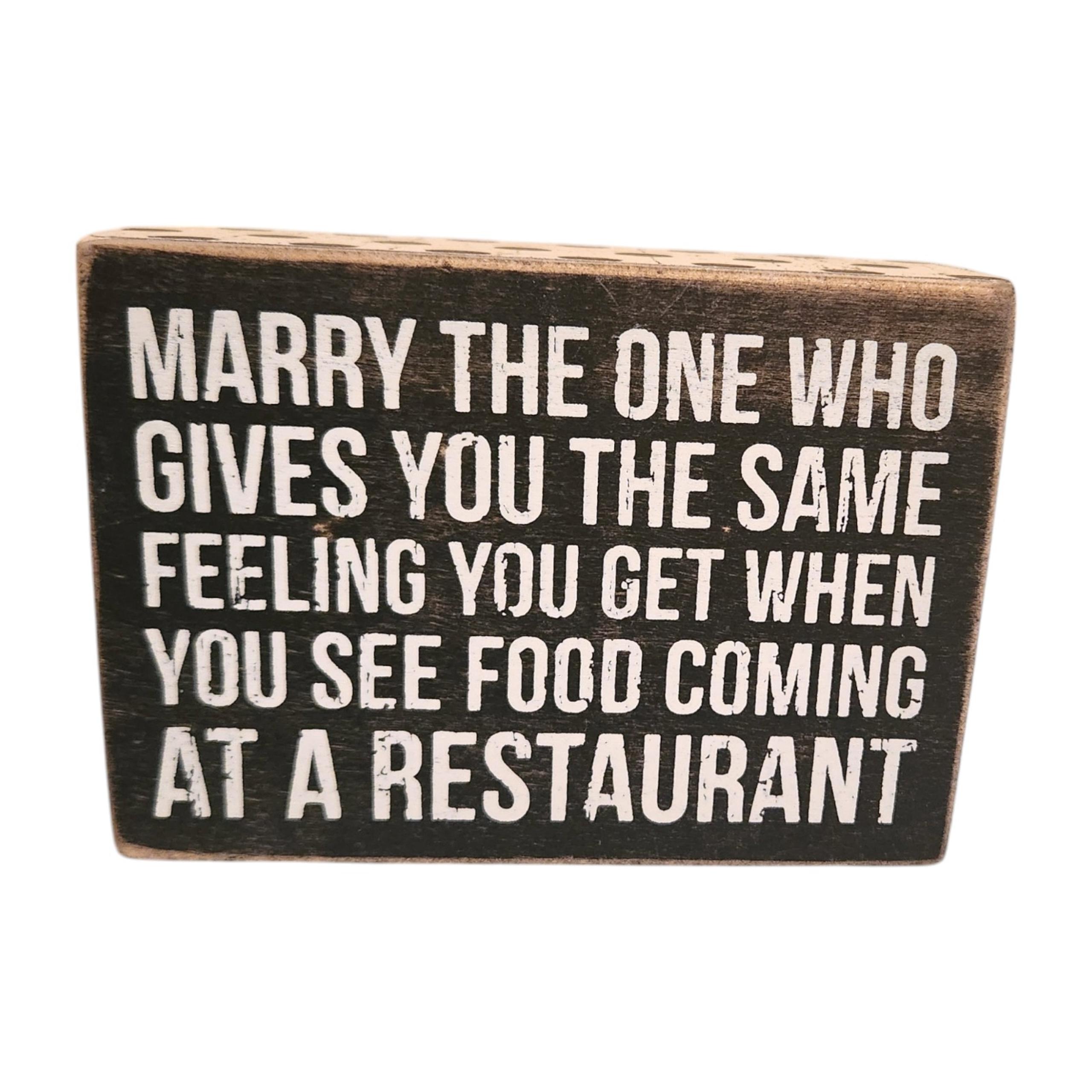 Primitives by Kathy Marry The One Wood Sign Home Decor