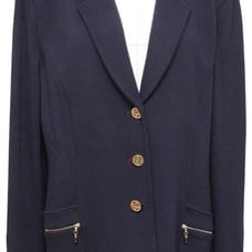 ST. JOHN COLLECTION Knit Blazer Navy 16