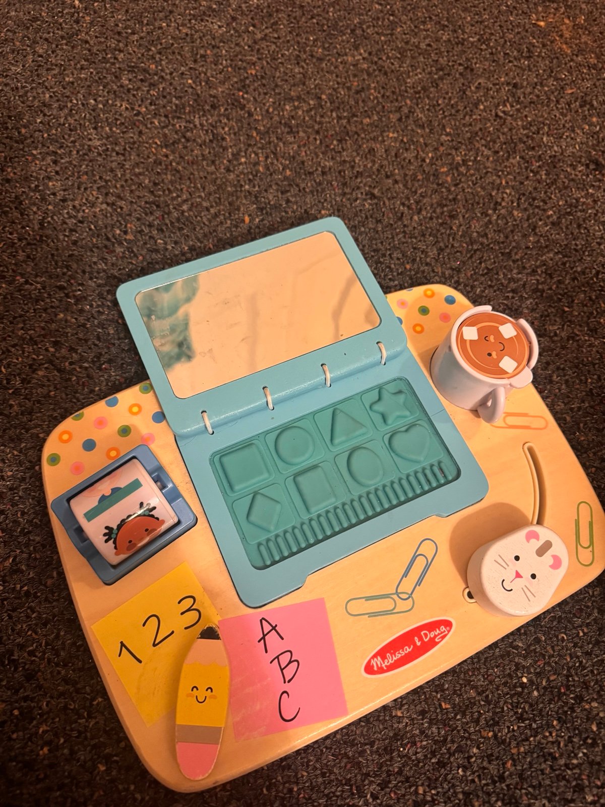 Melissa & Doug sensory' Activity Board - Blue and Yellow