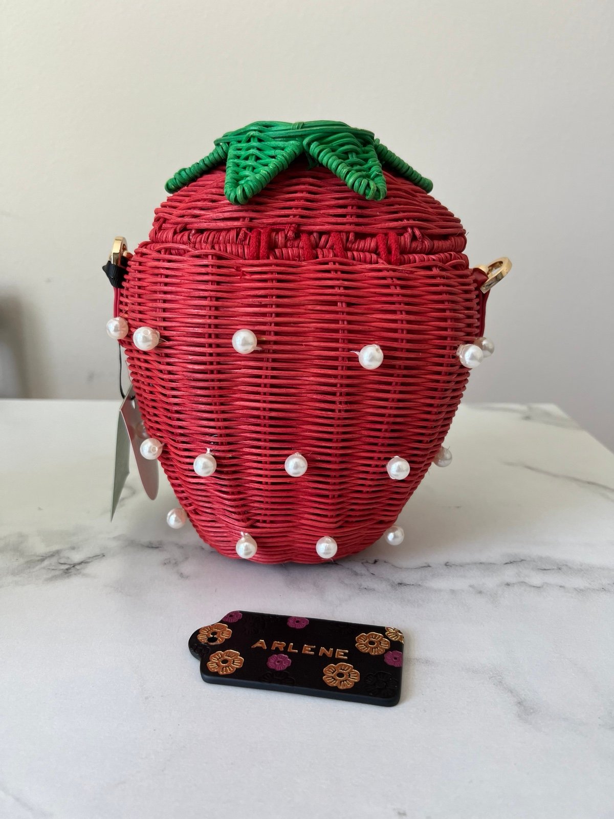 Pearl-Embellished Strawberry Basket Bucket Bag from kate spade new york x Target