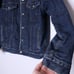 LEVI'S Sherpa Lined Trucker Jacket Denim Dark Wash Classic Casual Women's M