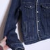 LEVI'S Sherpa Lined Trucker Jacket Denim Dark Wash Classic Casual Women's M