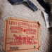LEVI'S Sherpa Lined Trucker Jacket Denim Dark Wash Classic Casual Women's M