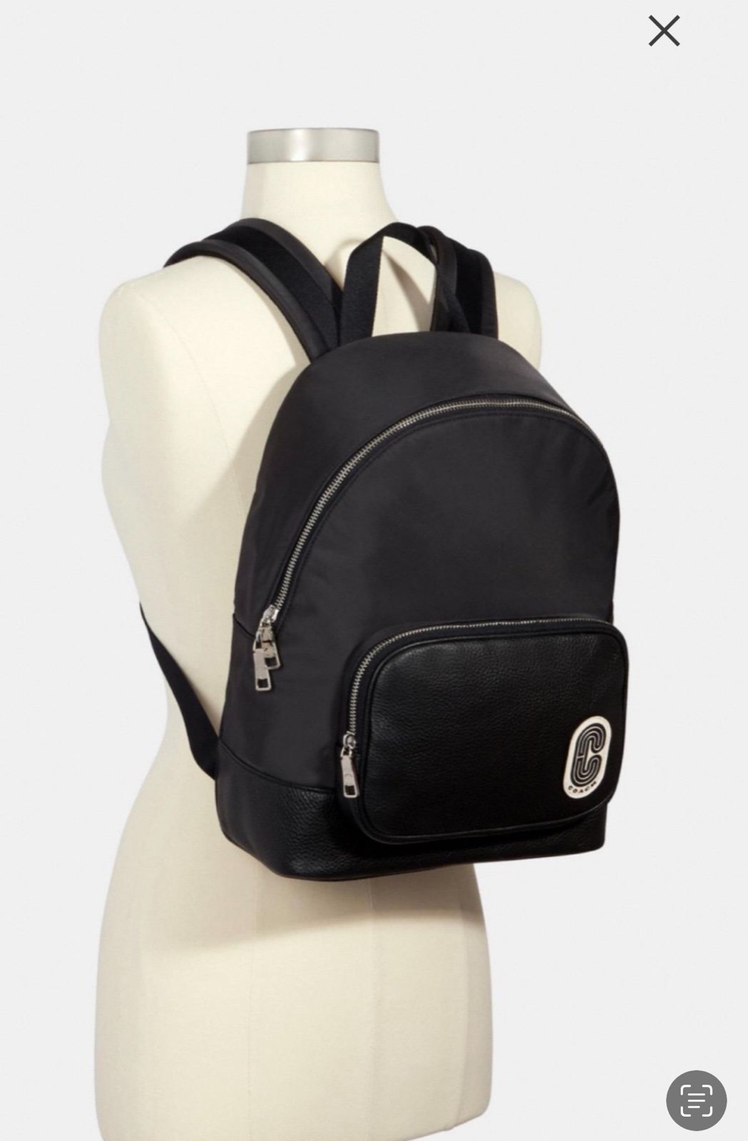 Coach Court backpack with Coach patch purse
