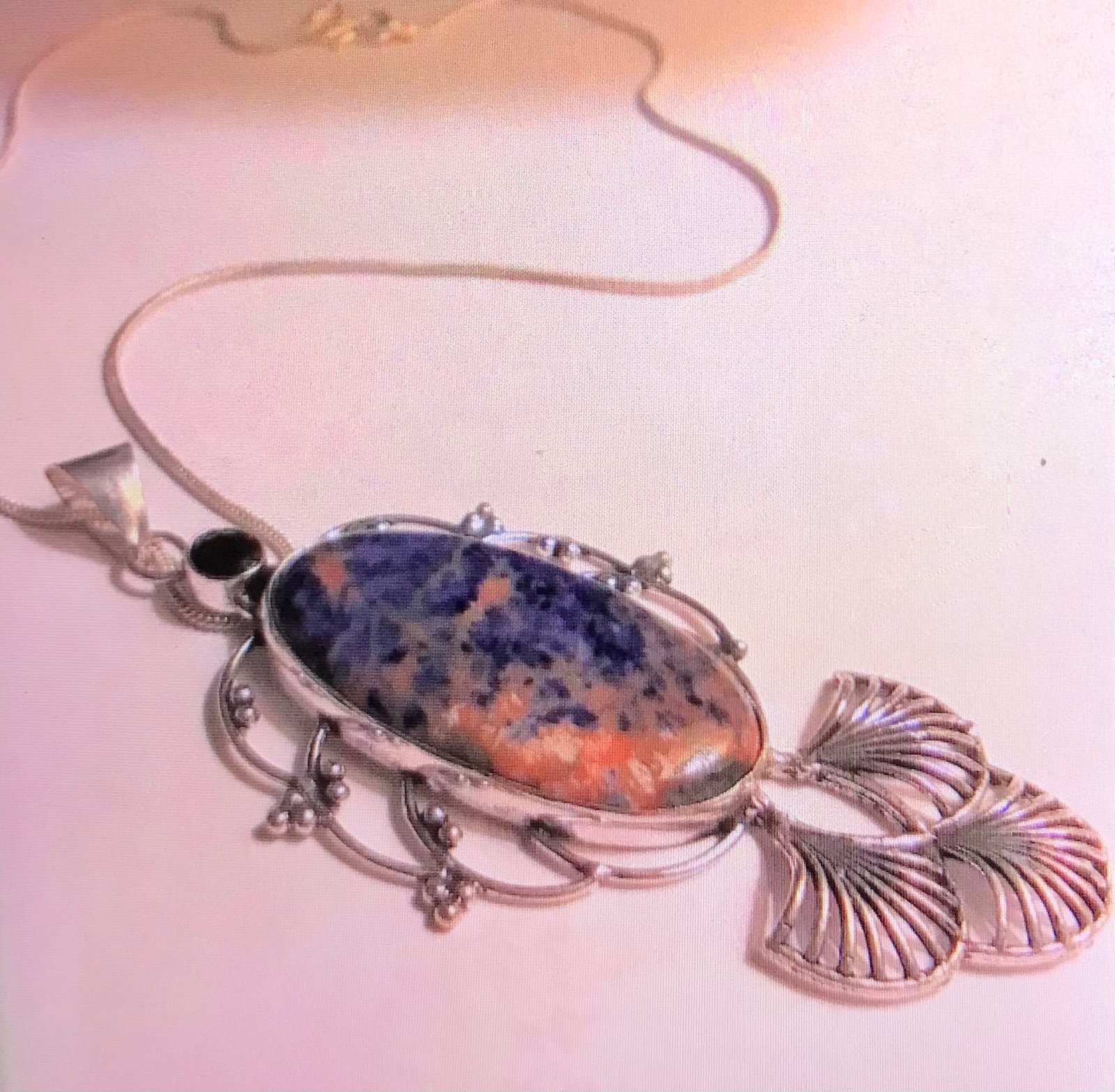 Sodalite 925 Sterling Silver Necklace
