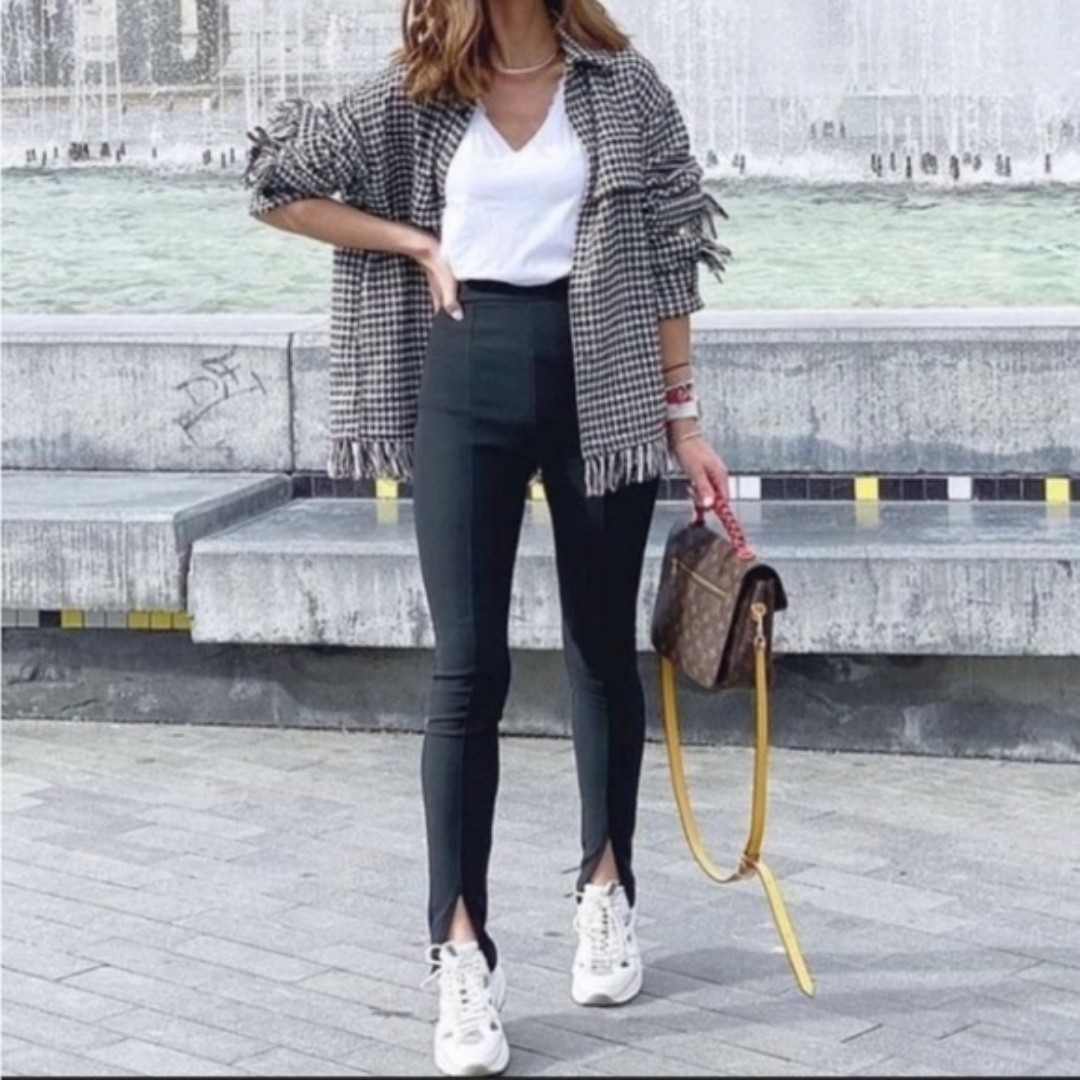 ZARA SLIT LEGGINGS