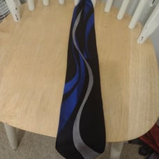 Giorgio brutini Collezione LNWOT men's tie black/ blue/ silver