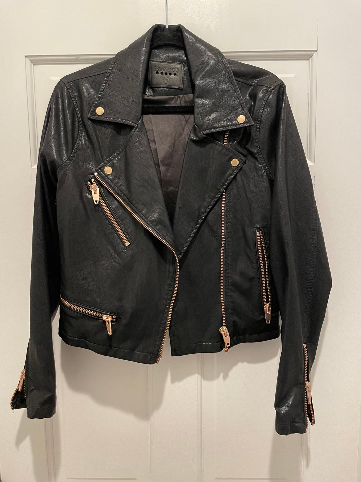 Blank NYC vegan leather moto Jacket