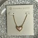 Kendra Scott Pink MOP Ari Heart Rose Gold Necklace