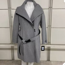 DKNY women's assymentrical coat