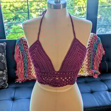 Handmade Crochet Summer Festival Top