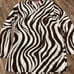 Y2K coastal cowgirl brown and white zebra print sheer long bell sleeve beach cov