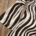 Y2K coastal cowgirl brown and white zebra print sheer long bell sleeve beach cov