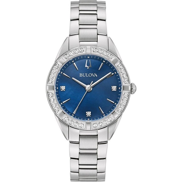 595 MSRP| Bulova Sutton Stainless Steel Ladies Quartz Watch- RARE