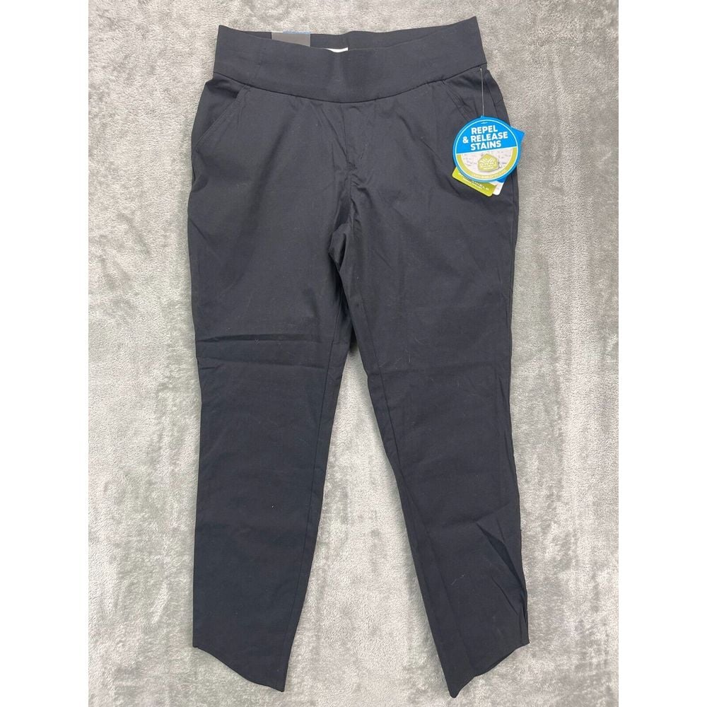 NWT Columbia Women's Climber Canyon Pants Small Black Elastic Waist Casual Ankle