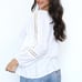 NWT Nostalgia white eyelet blouse Size L