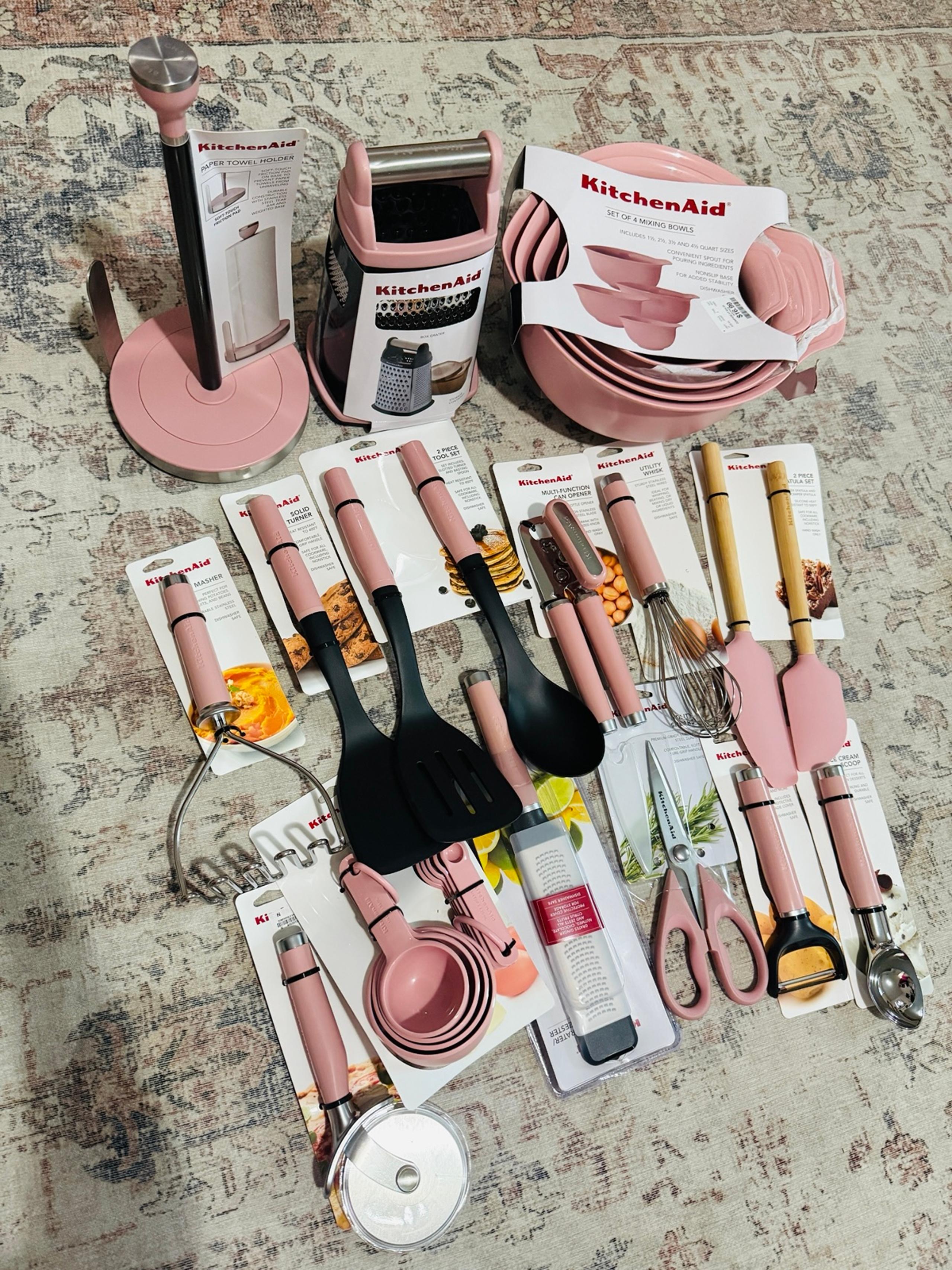 Kitchenaid Pink kitchen utensils 28 piece set