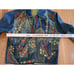 C:eed Festival Denim Jacket Women's Size Small Reversible Embroidered Gypsy...