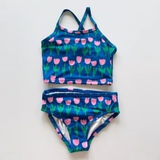 Hanna Andersson Girl Sunblock Print Tankini Set Size 4T 100 cm