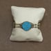 Vintage silver plated turquoise bracelet