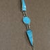Vintage silver plated turquoise bracelet
