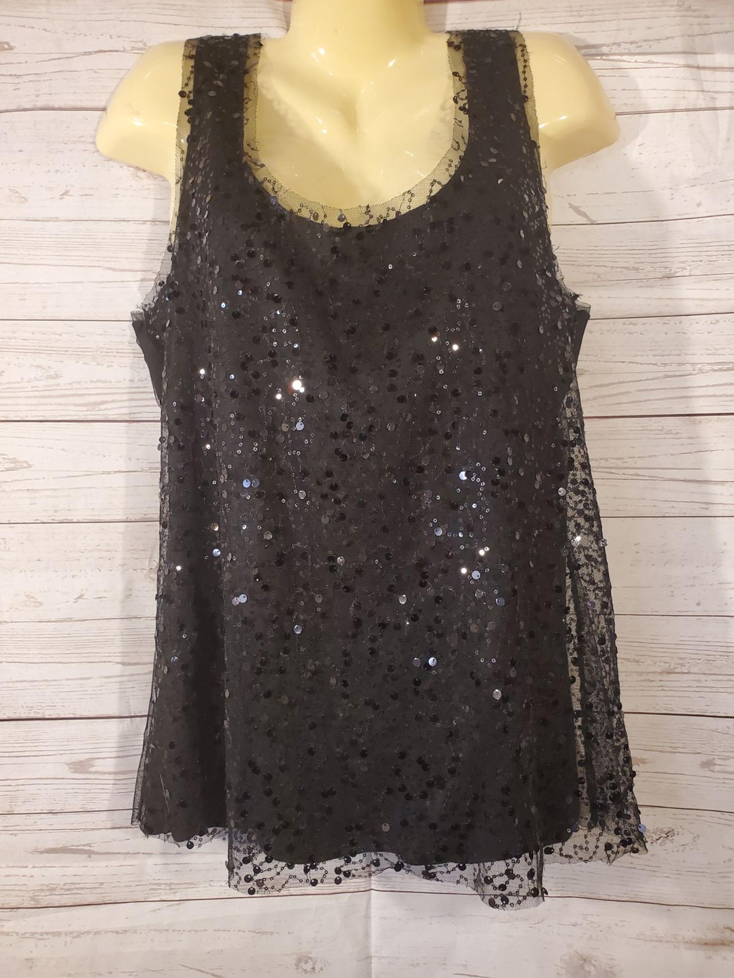 NWT Fashion Bug Sz XL Sequin Tank Top