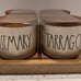 RAE DUNN. Spice Storage Jar, 4 piece