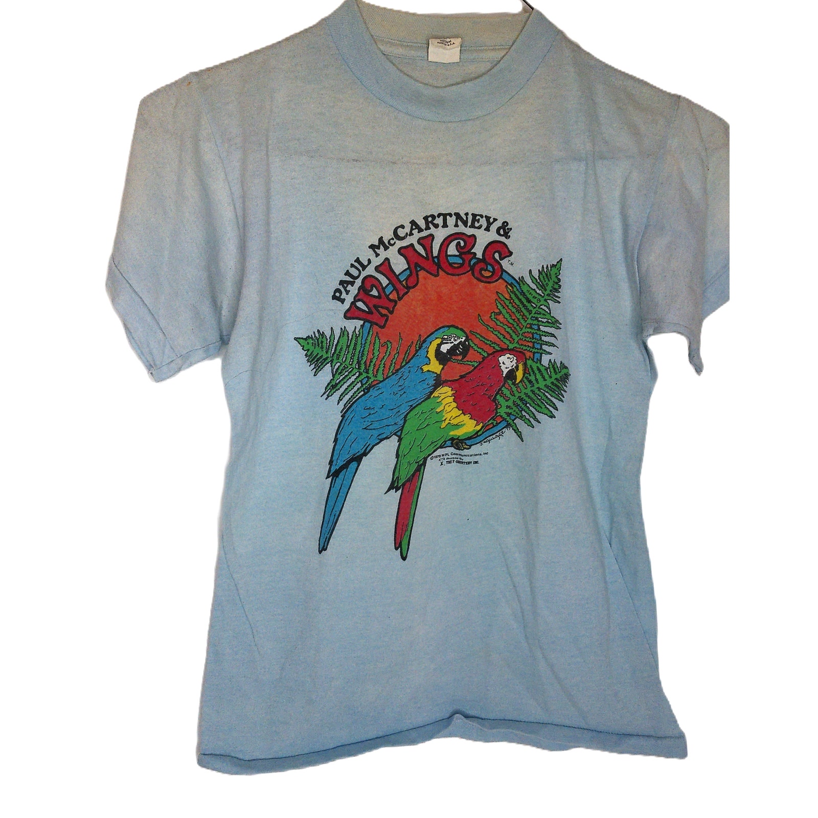 Vintage The T Shirtery 1979 Paul McCartney & Wings T Shirt Size Medium