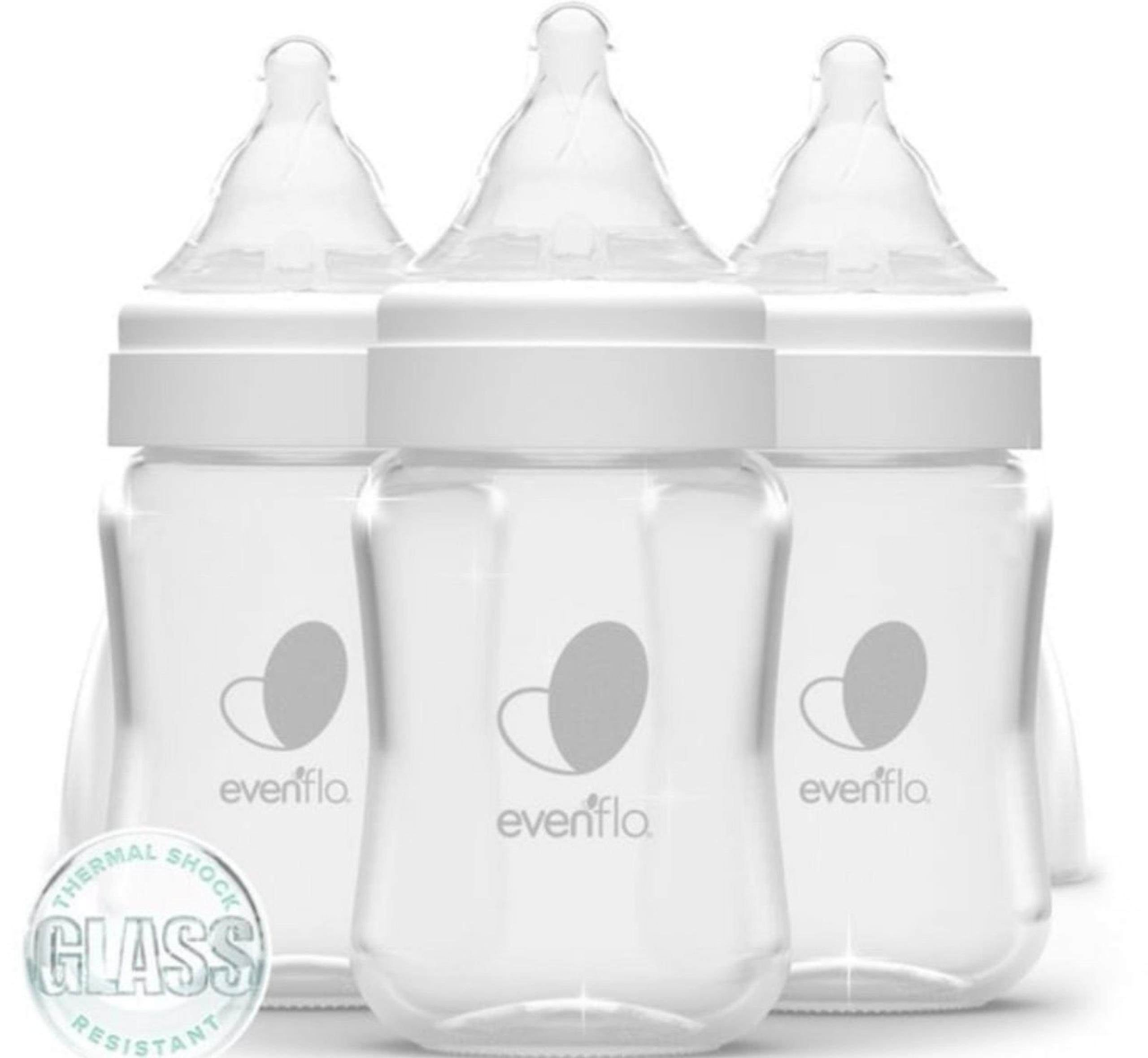 Evenflo glass 6oz bottles (pack of three)