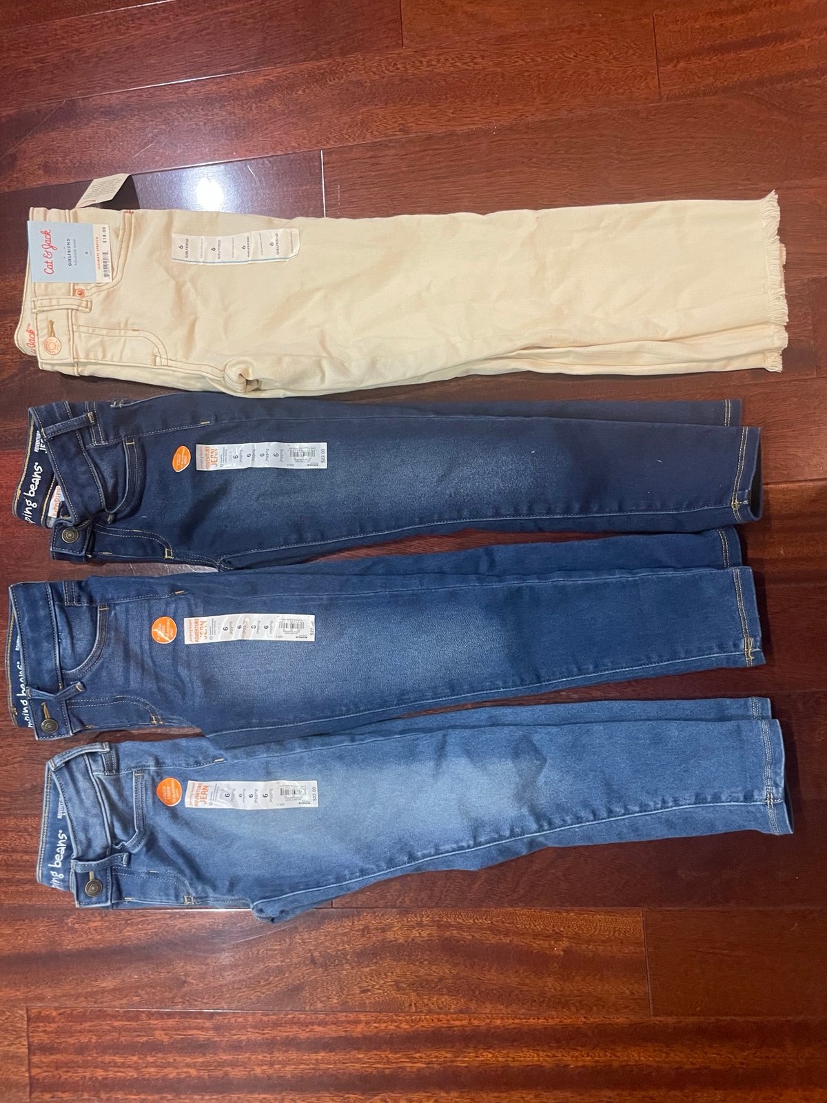 Bundle of 4 New Girls Jeans