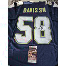 Thomas Davis Sr Autographed/Signed Jersey JSA COA San Diego Chargers Los Angeles