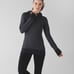Lululemon Sz 10 Think Fast Hoodie Pullover Black Herringbone Heathered Women’s