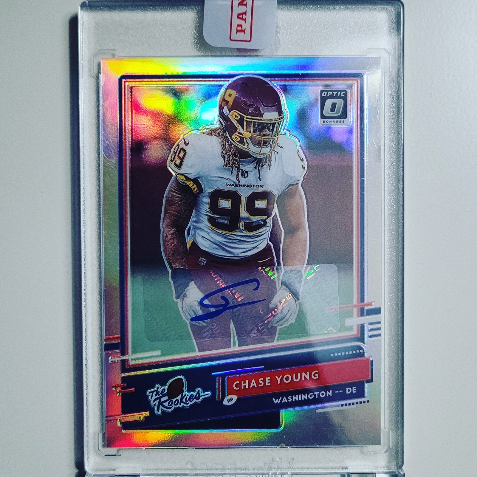 Chase Young 2020 Panini Donruss Optic The Rookies Purple Auto /35