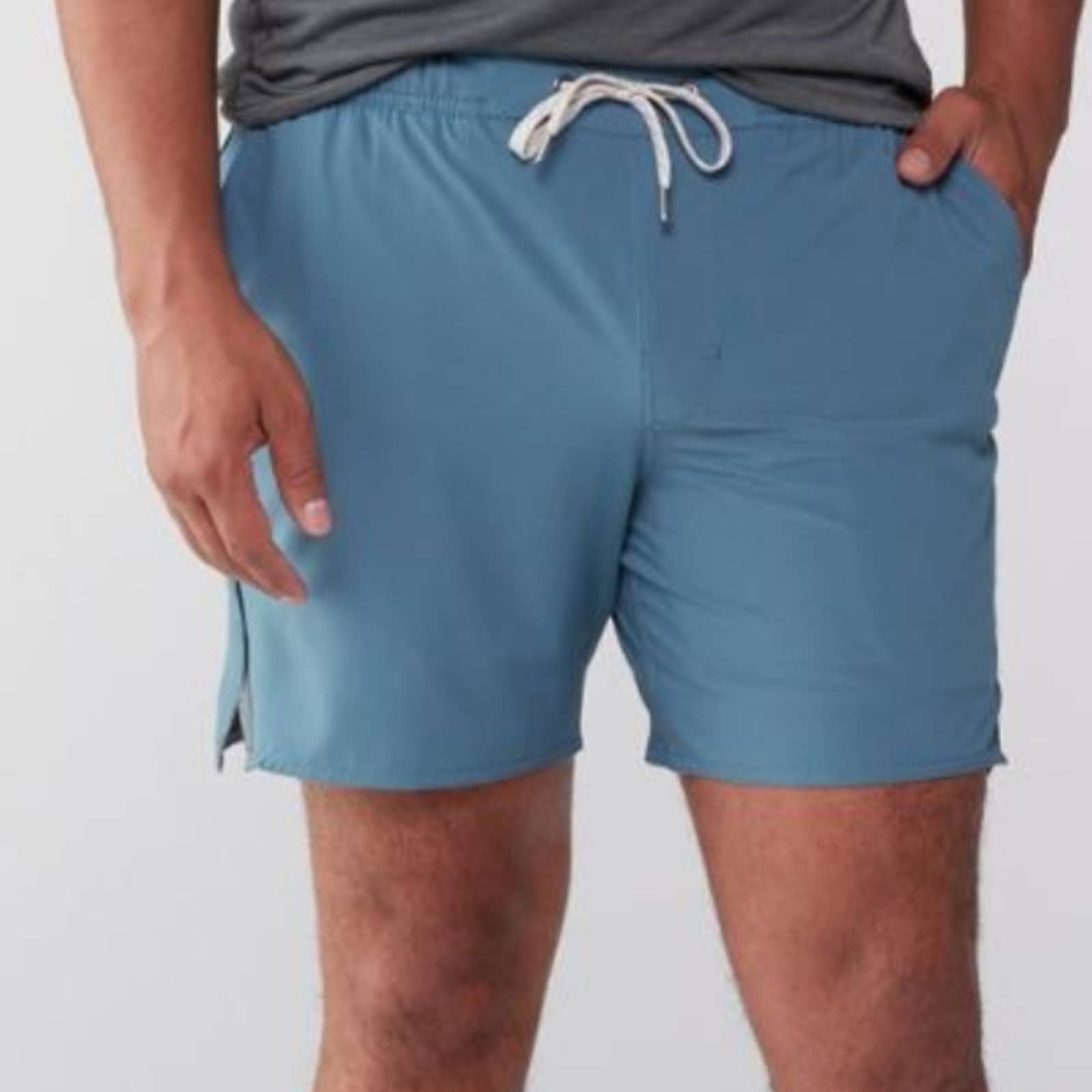 Vuori Blue CoolMax 6.5 Inseam Hiking Trail Shorts Size XXL Big & Tall