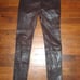 Rag and Bone Women's Size 27 Washed Burg 100 Percent Lamb Leather Pants